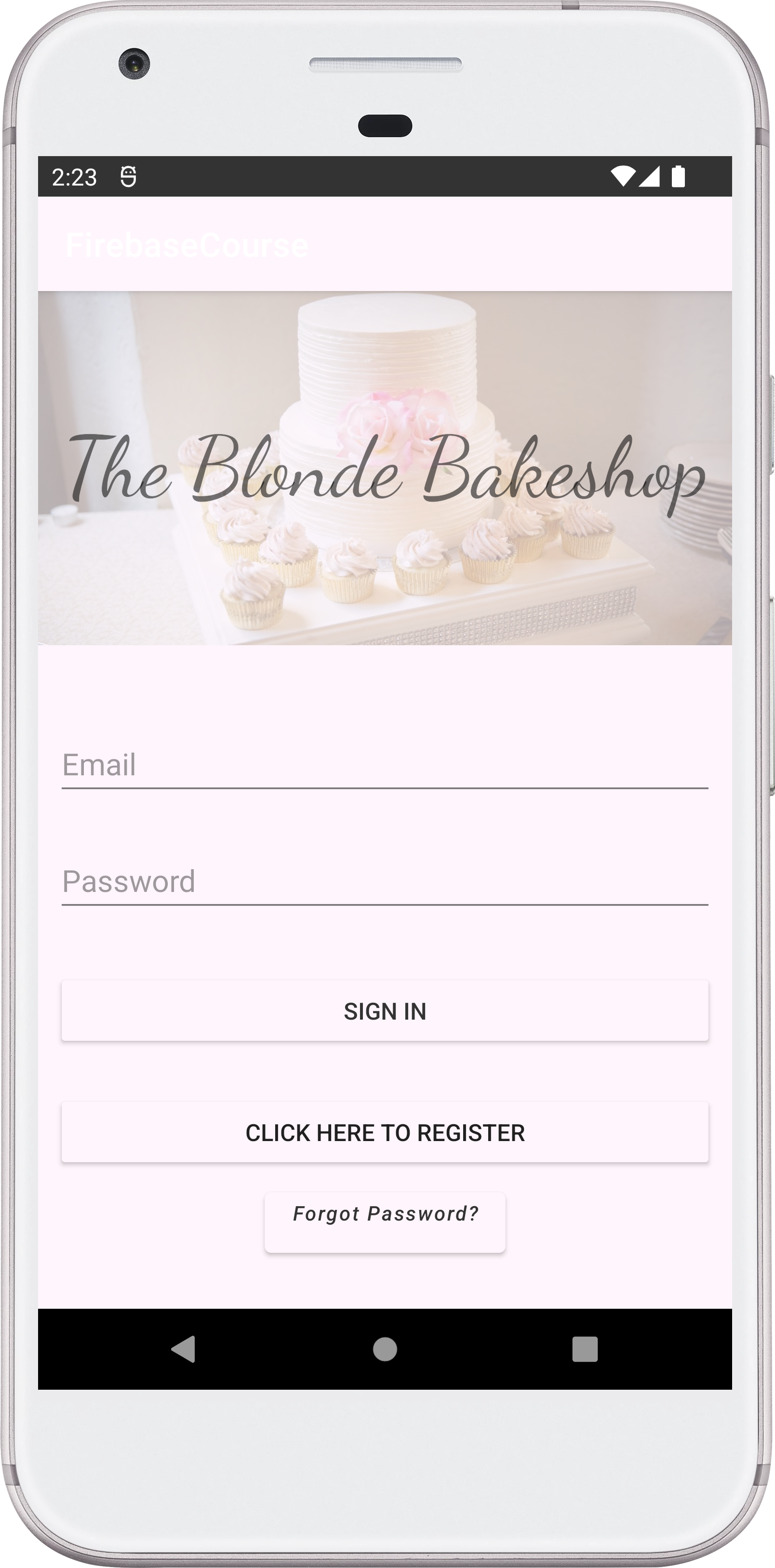 Image of The Blonde Bakeshop Android App